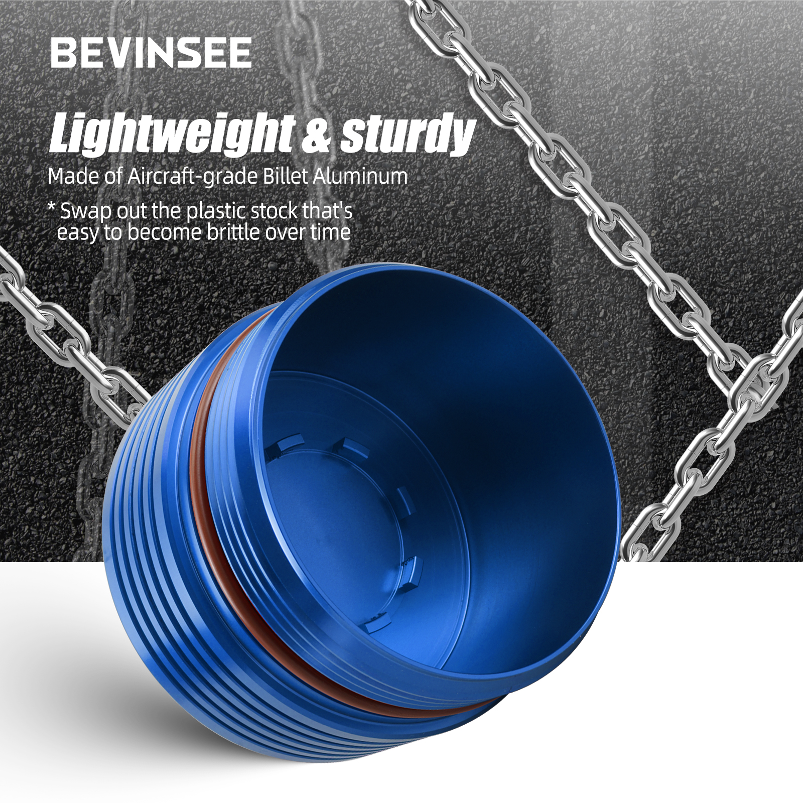 BEVINSEE Oil Filter Cover Filter Housing For BMW E60 E90 E92 F10 E82 E83 E70 335i 135i 535i X3 X5 Z4 N54 N55 Engine 11427525334