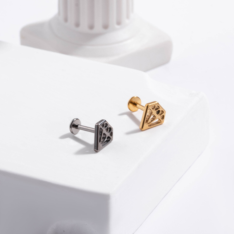 Piercing Labret Stud F136 Titanium 16G Goth Snakes Scorpions Push Needle Lip Earrings Helix Conch Piercing Lobe Body Jewelry