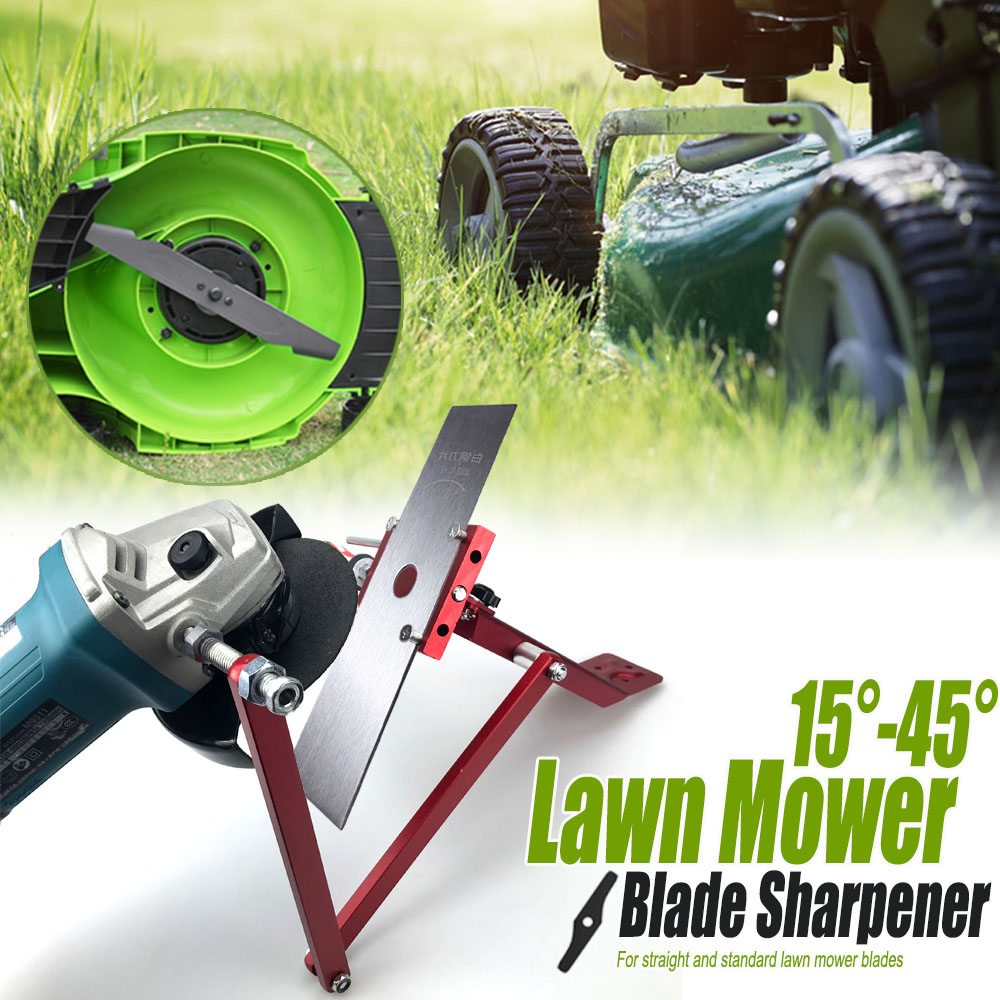 Sharpener Model Lawn Mower Blade Sharpener for Straight and Standard Lawn Mower Blades 15°-45° Adjustable