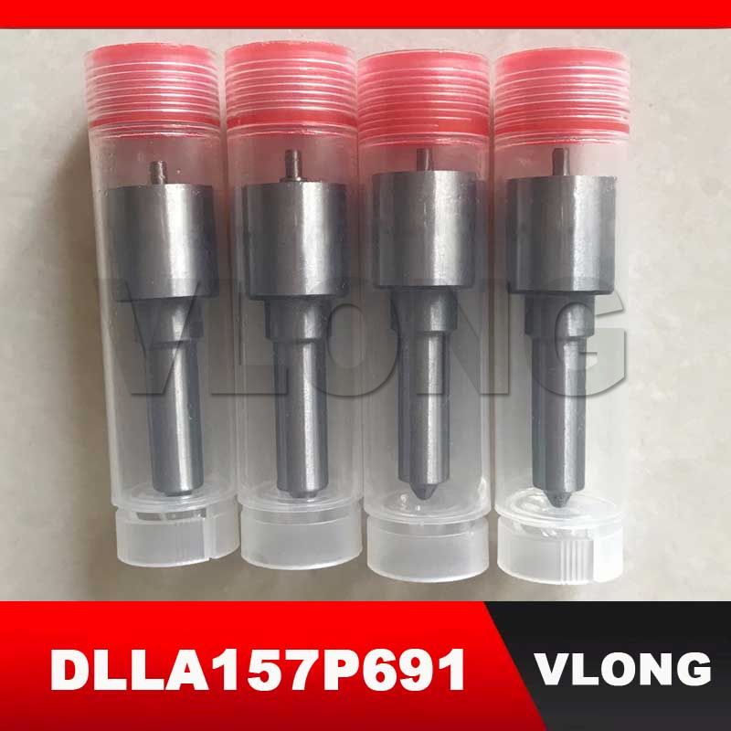 4PCS Diesel Fuel Injector Repair Parts Atomizer Mist Thrower Projector Sparyer Nozzle Tips DLLA157P691 093400-6910 0934006910