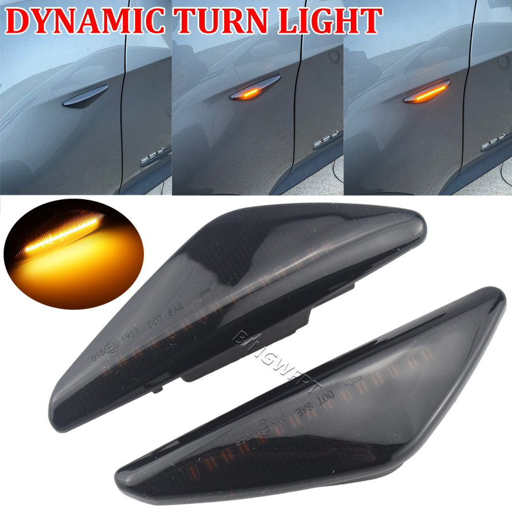 LED Side Flowing Dynamic Marker Turn ddmysmile Signal Light For X5 Ddmysmile E70 X6 E71 E72 X3 F25 Sequential Lamp Blinker 2008-2014 Smile