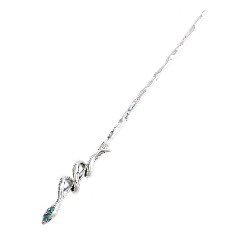 Spirit snake hairpin snake courtyard girl hairpin senior cold wind Slytherin green snake dark hair ornament girl