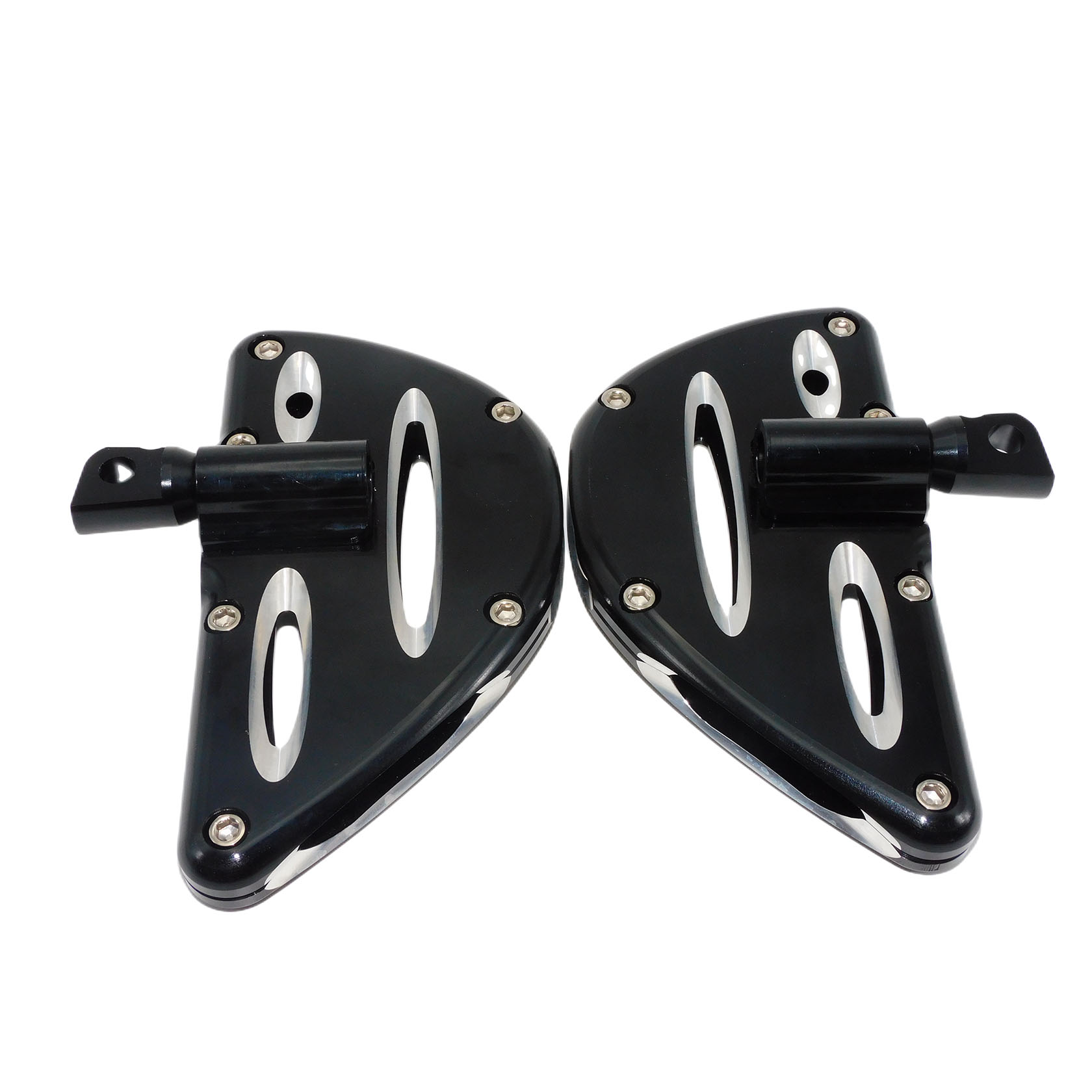 Motorcycle Rear Passenger Footpeg Floorboards Floor Boards Foot Pegs For Harley Sportster XL 883 1200 Touring Street Glide Dyna
