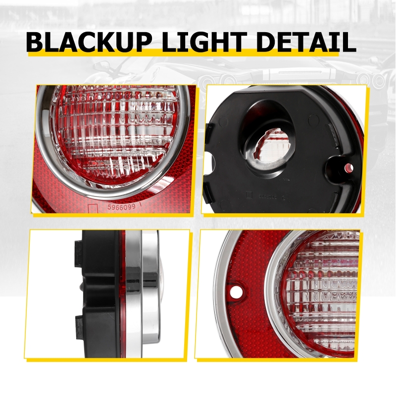 4pcs/set Car LED Tail Light Taillight Rear Brake Light for Corvette C3 1975-1979 (without Bulbs)