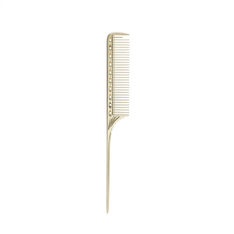 4 Types/set Professional Aluminum Dressing Comb Metal Hair Combs for Hair Styling Hair Cutting Comb Hairstyle Barber Accessories