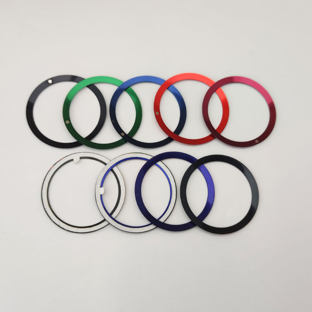 36.5 * 30.8MM Watch Bezel Flat Aluminium Insert Ring Luminous And Non-luminous Bezel Insert Replacement of Watch Accessorie