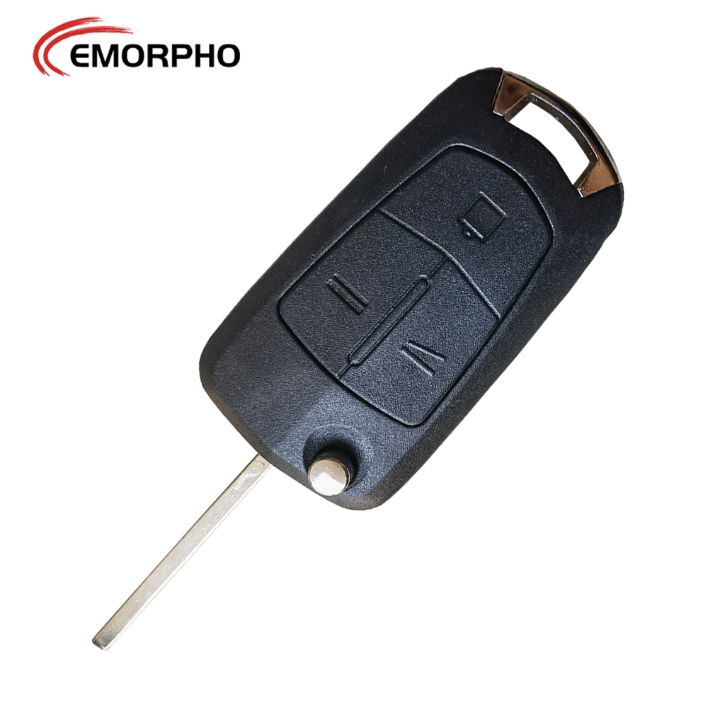 EMORPHO Remote Flip Car Key For Opel Vauxhall Corsa D G4 Astra H Zafira B Holden 433MHz ID46 Chip Replacement Control Key