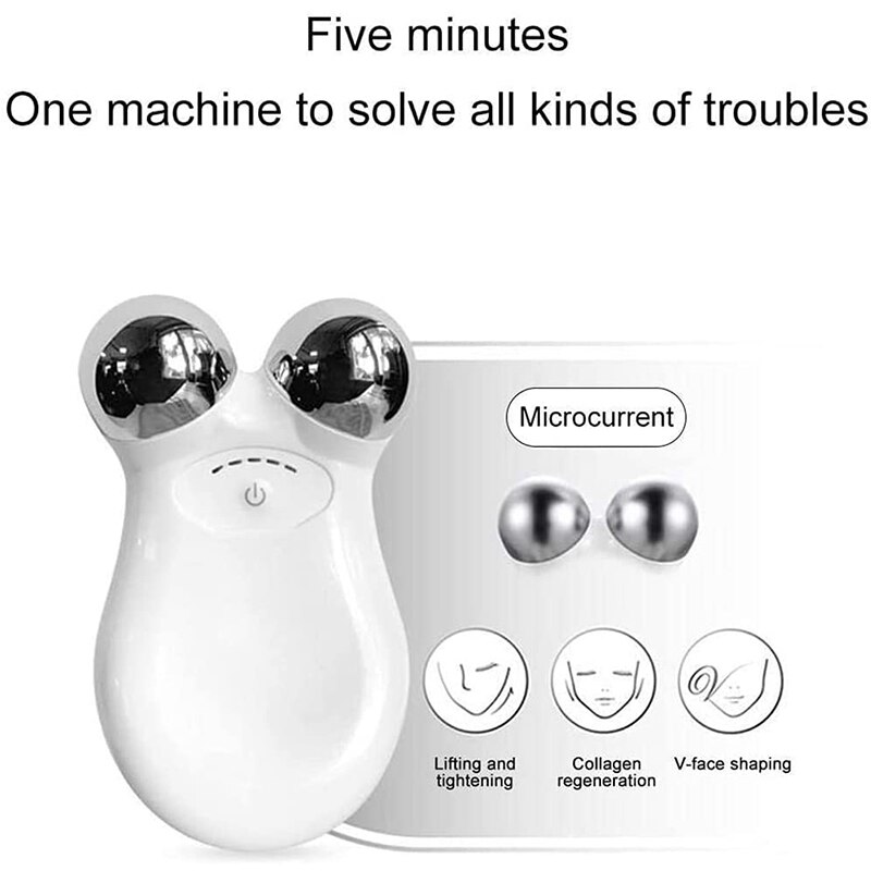 New Rechargeable Face Massager 5 Gears Electric Micro-Current 3D EMS Firming Micro Current Deedema Decree Wrinkle Skin Beauty