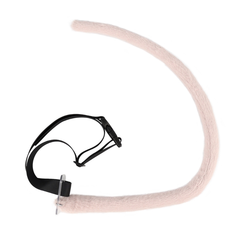 2Pieces Mouse Cat Wolf Tail Ears Headband Set Halloween Christmas Fancy-Party Costume Toy Gift for Woman Men Cosplay