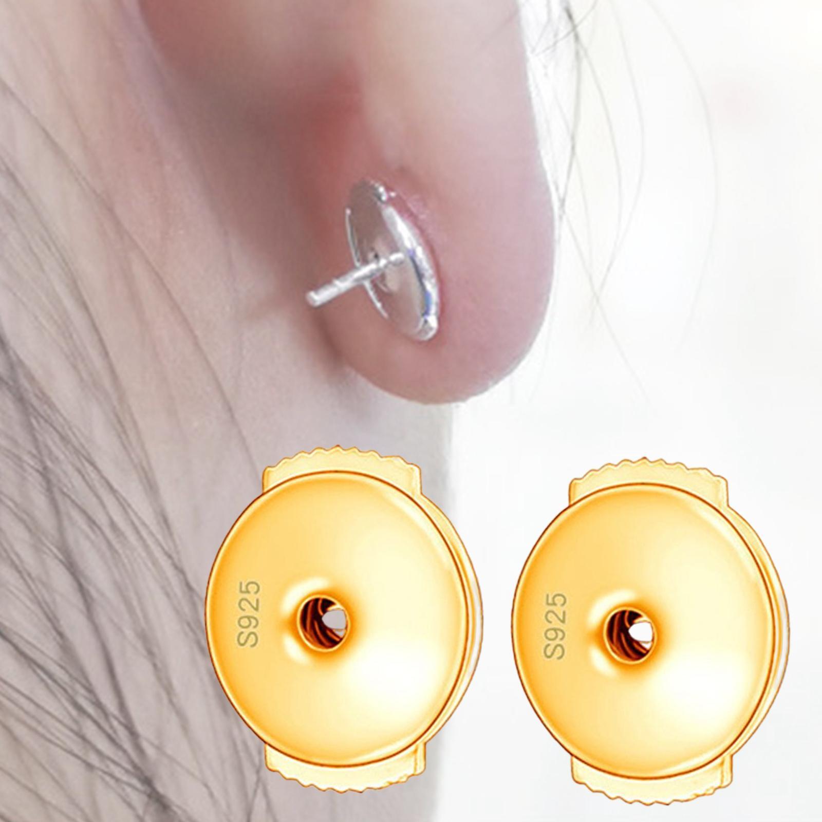 1 Pair Locking Earring Backs Jewelry Findings Replacements Backs Stoppers
