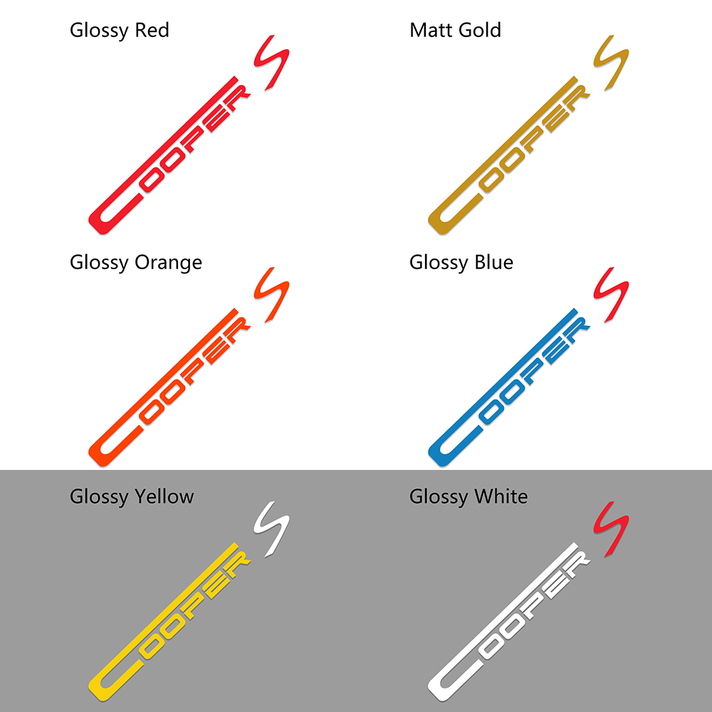 Car Windshield Stickers For MINI Cooper S JCW R50 R53 R55 R56 R60 R61 F55 F56 F60 Motor Windscreen Decal Auto Tuning Accessories