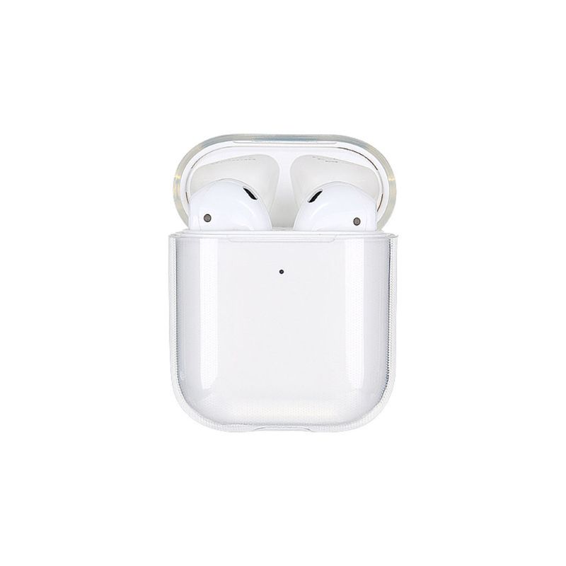 Universal Soft TPU Transparent Cover Earphone Protective Case Clear Skin For AirPods 1 2 Charging Box
