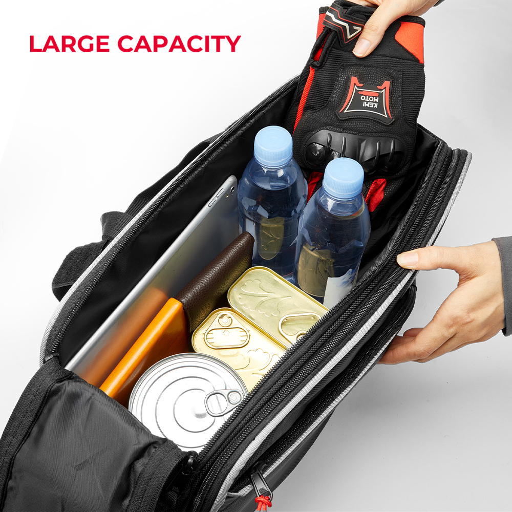 KEMIMOTO Saddlebags 2Pcs 15L Side Pannier for Honda Grom Motorcycle Dirt Bike Dual Sport Motorcross Motorbike Bag