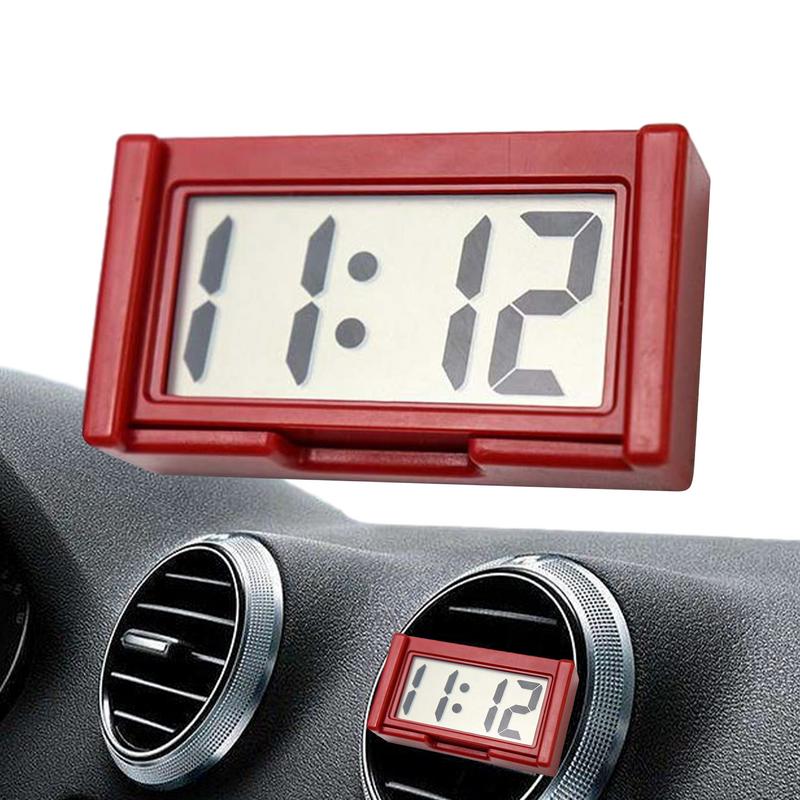Digital Clock Adjustable Small Durable Stick Electronic Decorative Clock For Car Dashboard ddmysmile Clock Portable Car Accessories Smile