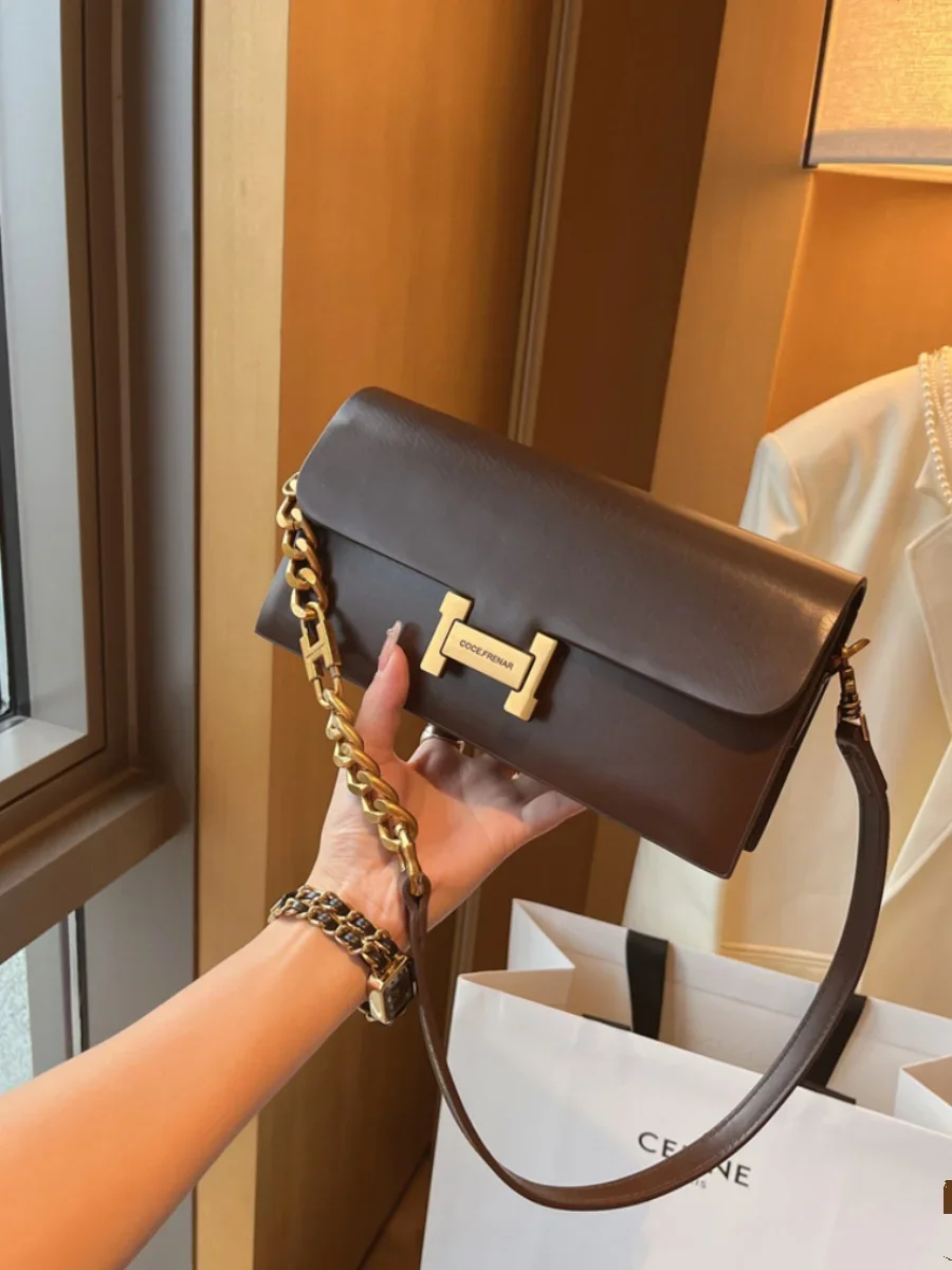 Hot Selling Luxury Women's Bags 2024 New Vintage Underarm Stick Bag Single Shoulder Crossbody Bag
