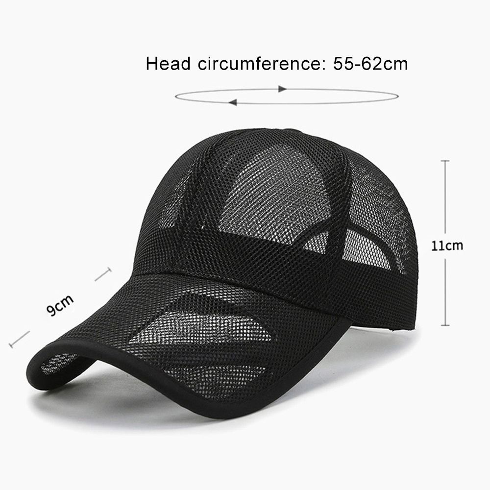 Summer Full Mesh Baseball Cap Unisex Trucker Cap Trucker Caps Men Fishing Hat Quick Dry Golf Running Hat Adjustable Snapback Hat