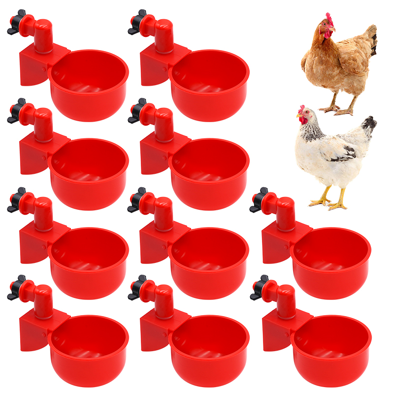 Chicken Feeder Poultry Feeder Diy Port Gravity Feed Kit Rain Proof No Waste Ducks Feeders for Buckets Barrels Bins Troughs