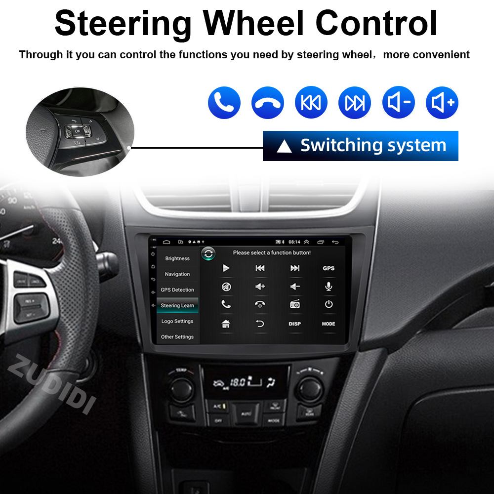 Car Radio Stereo Android 13 For Suzuki Swift 4 2011 2012 2013 2014 -2016 Multimedia Video Player 2 din Auto Audio GPS Carplay