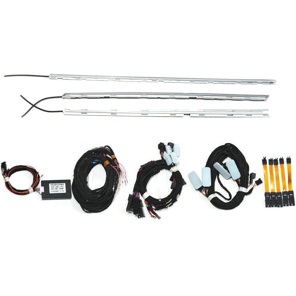 Suitable for VW Golf 7 MK7 7.5 Passenger Dashboard car Door Multicolor Ambient Light Bar Footwell Light and Wire Harness