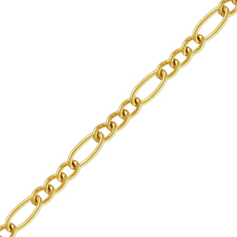 Real 14K Gold Filled Figaro Chain 1.5MM Chain Necklace Gold jewelry Minimalist Gold Filled Chain DIY Jewelry
