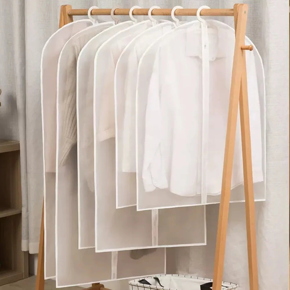 Dust Proof Garment Protector Cover Bag Fully Enclosed Clothe Cover with Zipper Suit Coat Storage Bag Hanging Clothes Storage Bag