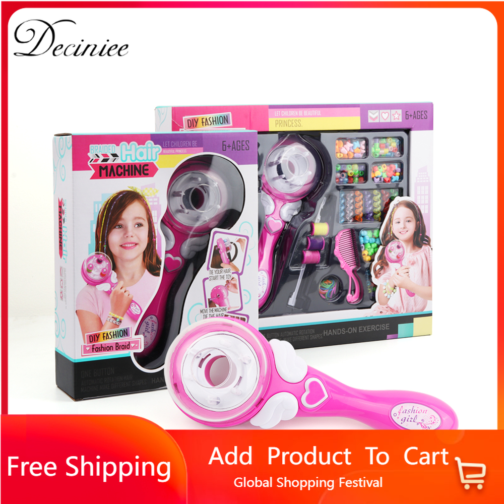 Electric Automatic Hair Braider DIY Braiding Hairstyle Tools Twist Braider Machine Hair Braid Weave Toys For Girl Child Gifts