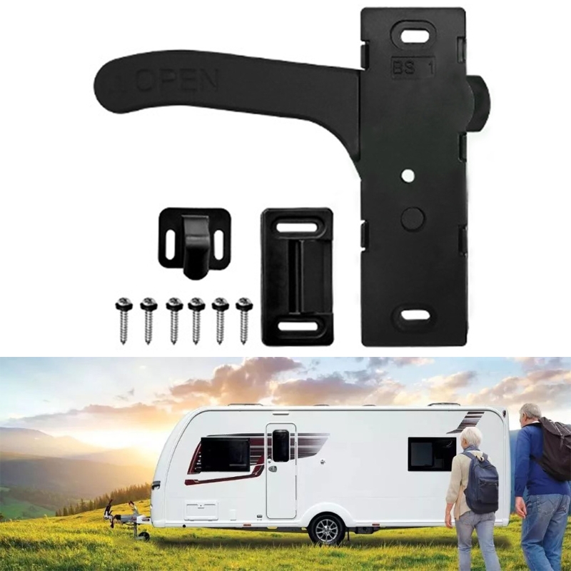 Motorhome RV Entry Door Door handle Hardware Zinc Alloy Screen Door Latch Handle Controller RV Motorhome Accessories