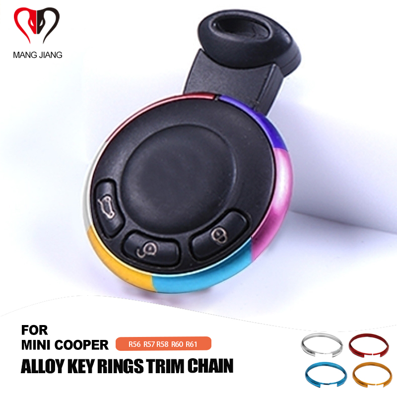 Car Auto Alloy Key Rings Key Trim Key Chain for Mini Cooper Clubman Countryman R55 R56 R57 R58 R60 R61 Car Accessories Keychain