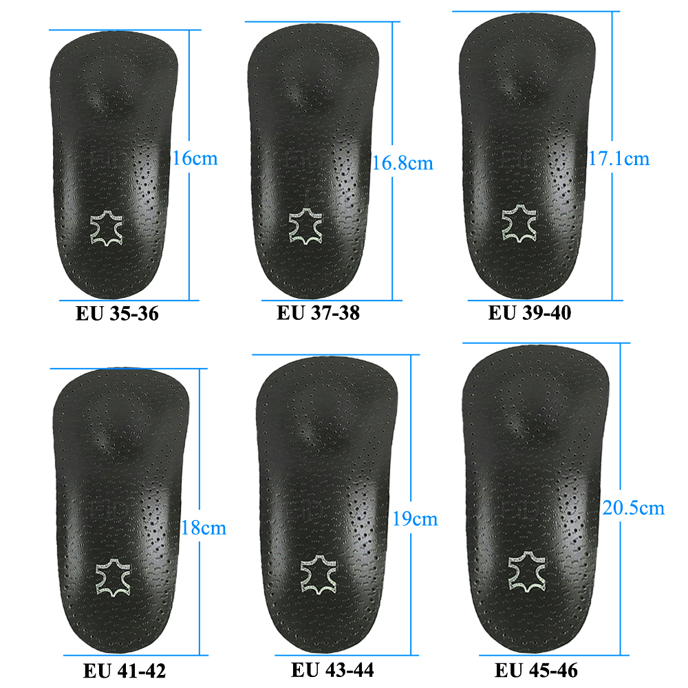 EiD Leather Orthopedic Insoles Orthotics Health Sole Pad For Flat Foot Heel Pain Arch Support Man Woman Shoe insole sole Insert