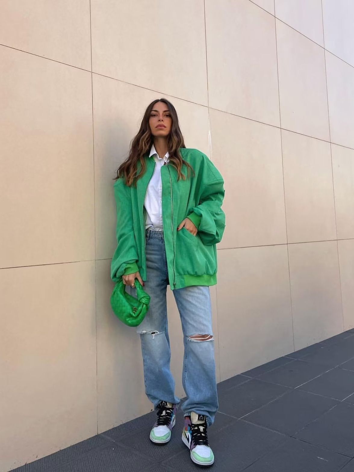 PB&ZA women's 2024 new solid color commuter versatile jacket pockets decorated with bat sleeves loose warm cotton coat F4.24#78