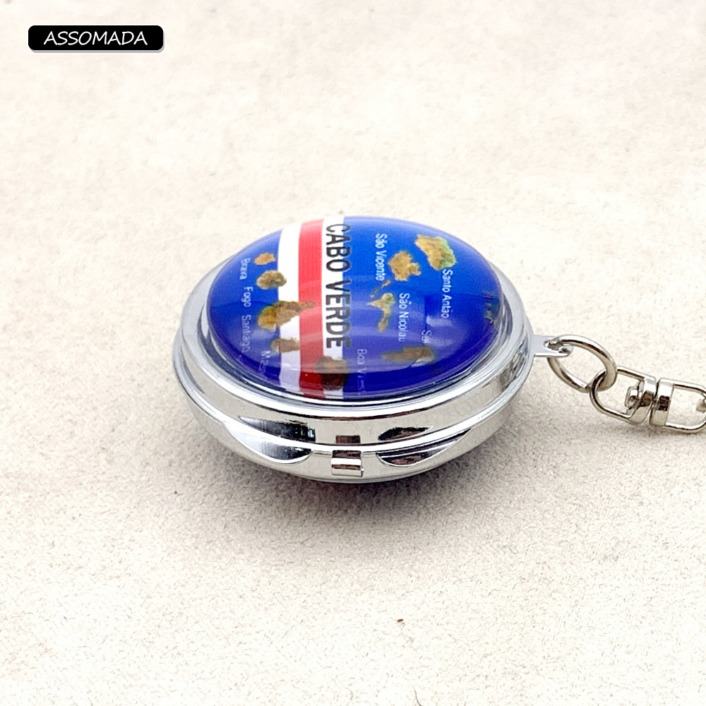 Exquisite Cape Verde KeyChain Mirror North Atlantic Ocean Island Specialty Souvenir Caboverdiano Gift Key Chain CABO VERDE