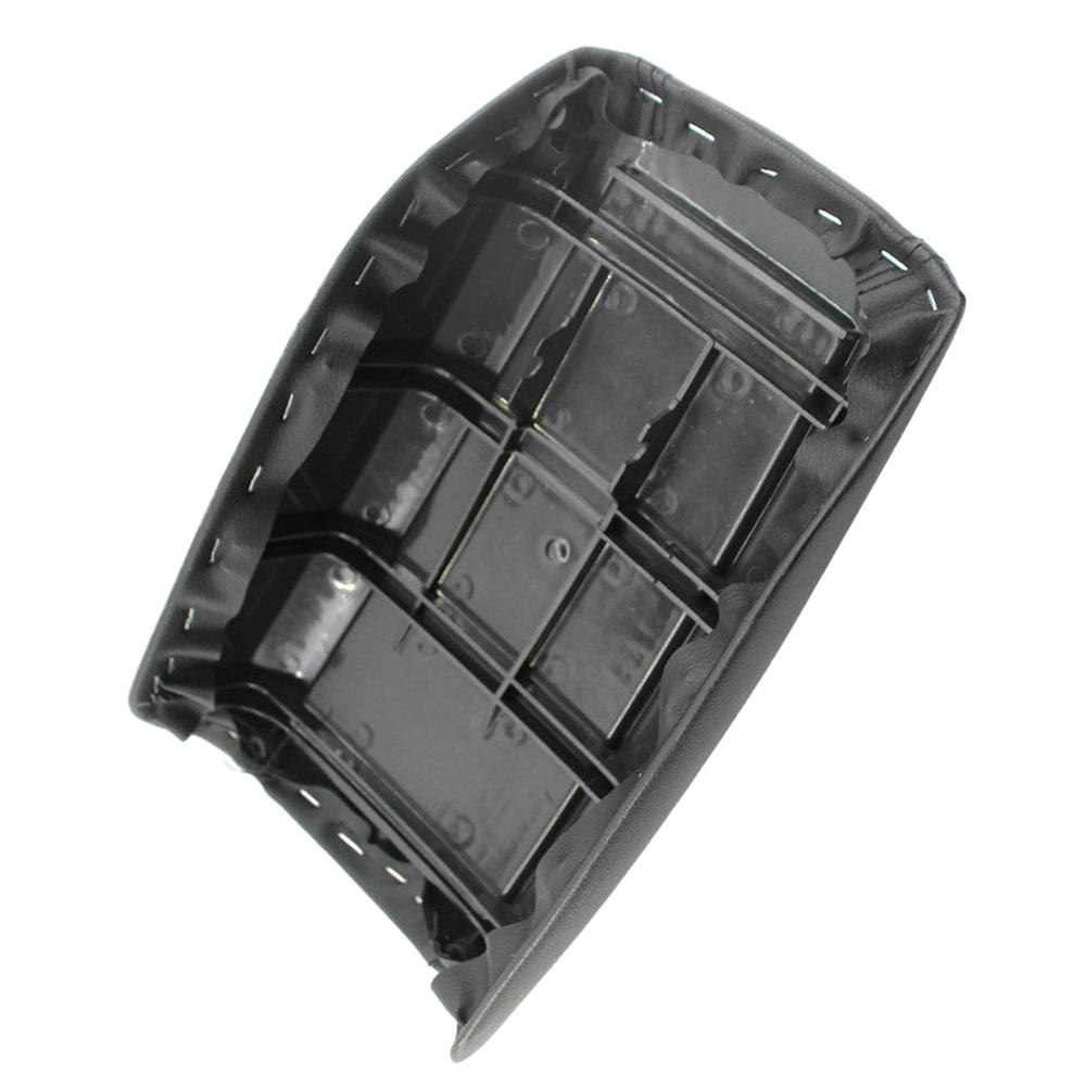 Leather Car Armrest Cover Lid Center Console Arm Rest Cover for S80 Sedan 1999 2000 2001 2002 2003 2004 2005 2006 Black