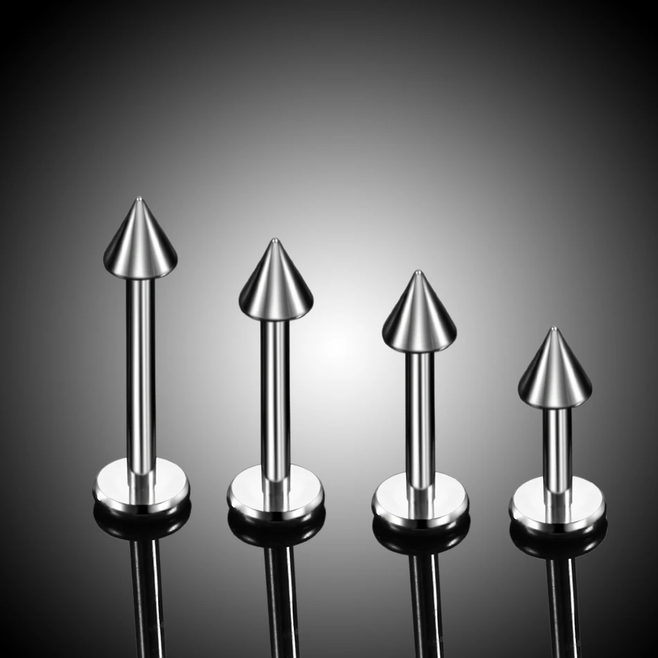 1PC G23 Titanium Spike Labret Piercing Lip Monroe Stud Nose Orelha Ear Cartilage Tragus Helix Piercing Punk Body Jewelry 16G