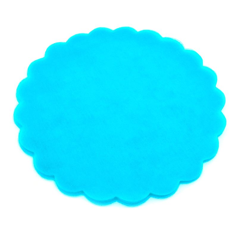 100Pcs White/Pink/Red/Purple/Blue Organza Scalloped Edge Tulle Round Circles Wedding Favor Jewellery Pouches