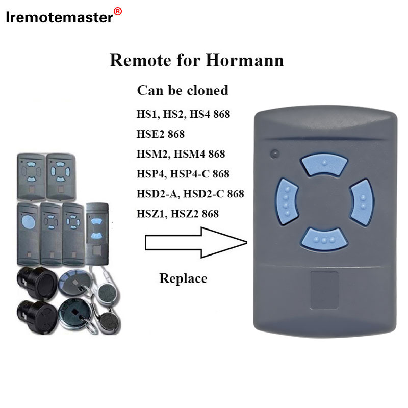 For HORMANN Compatible Remote Control 868 MHz Transmitter HORMANN HSM2,HSM4 868 Garage Door Remote Command Remote Barrier Switch