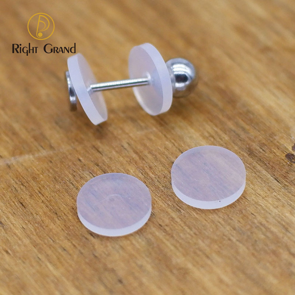 10pcs/lot Right Grand Silicone Piercing Healing Discs Flexible Anti Hyperplasia Saucer Ear Stud Lip Ring Nose Soft Gasket