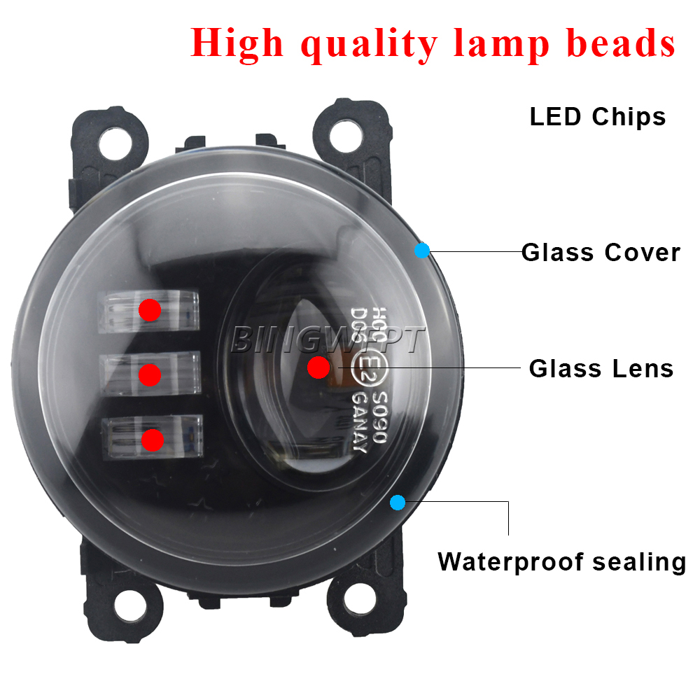 Car Double LED Fog Lamps Light DRL 12V Daytime Running Lights Lamp For Land Rover Range Rover Sport L320 2010 2011 2012 2013