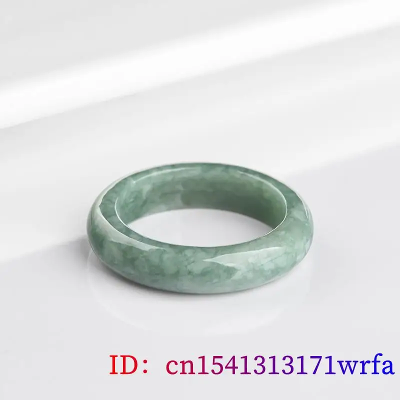 Burmese Jadeite Rings Real Charm Accessories Amulets Amulet Gemstone Gift Luxury Green Jade Women Jewelry Natural Gemstones