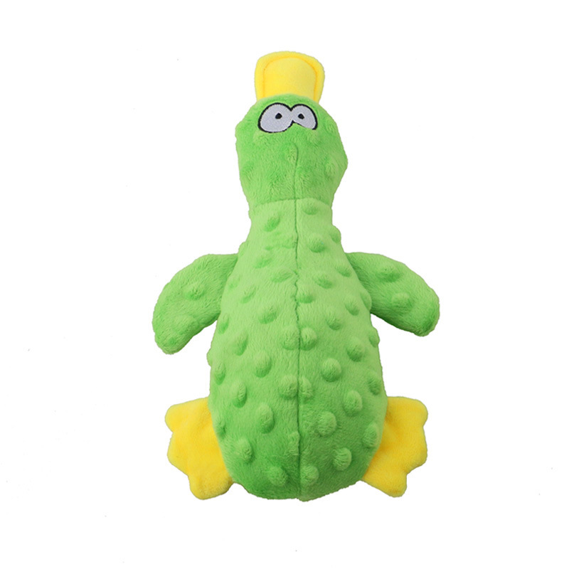 Pet toys Plush Duck Dog Toys Pet Interactive Molar Teeth Cleaning Squeak Toy Cute Animal Modeling Doll Toys for Dog Puppy Dog Supplies e8c