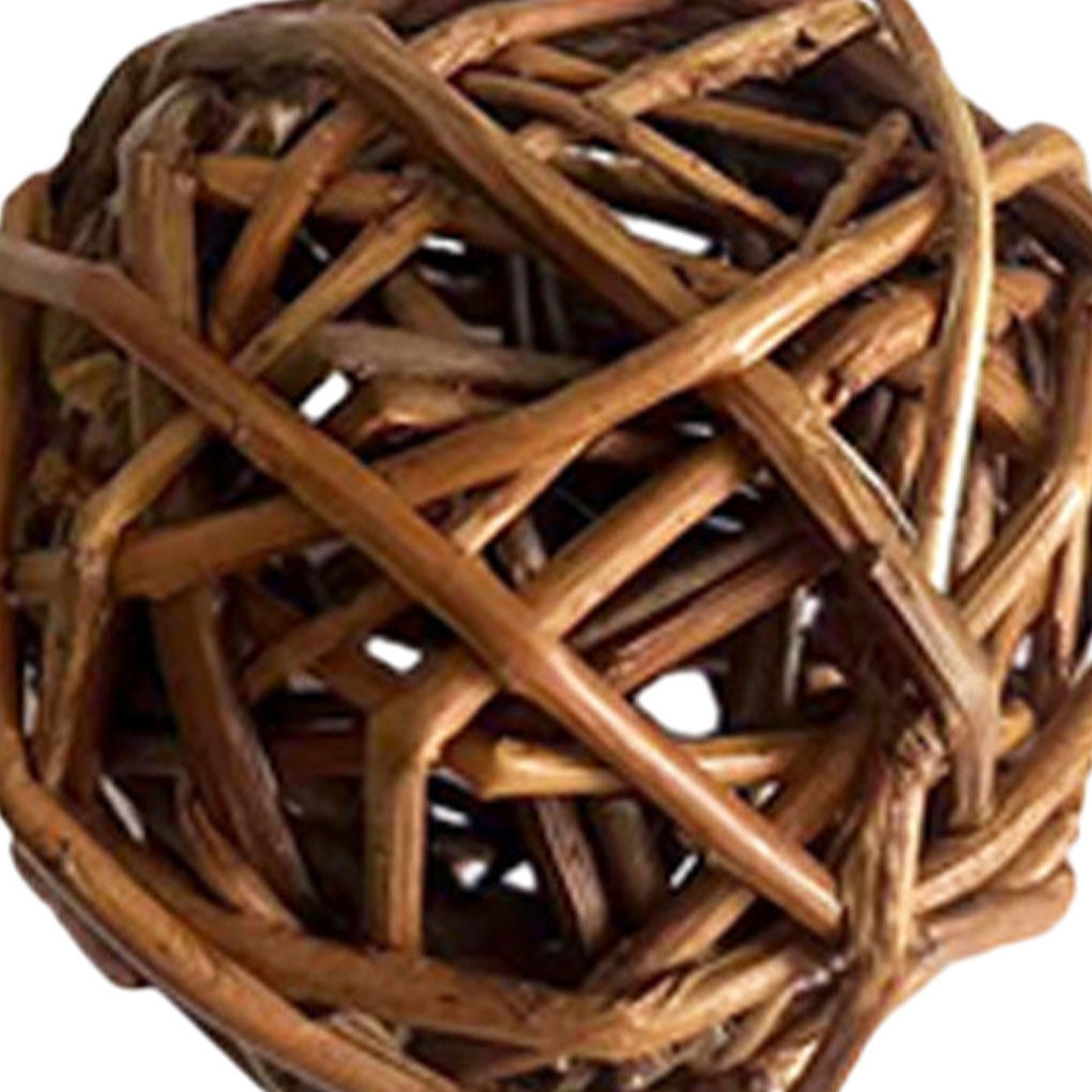 9pieces Guinea Pig Toy Natural Willow Branch Ball For Chewing And Entertainment Grind Teeth