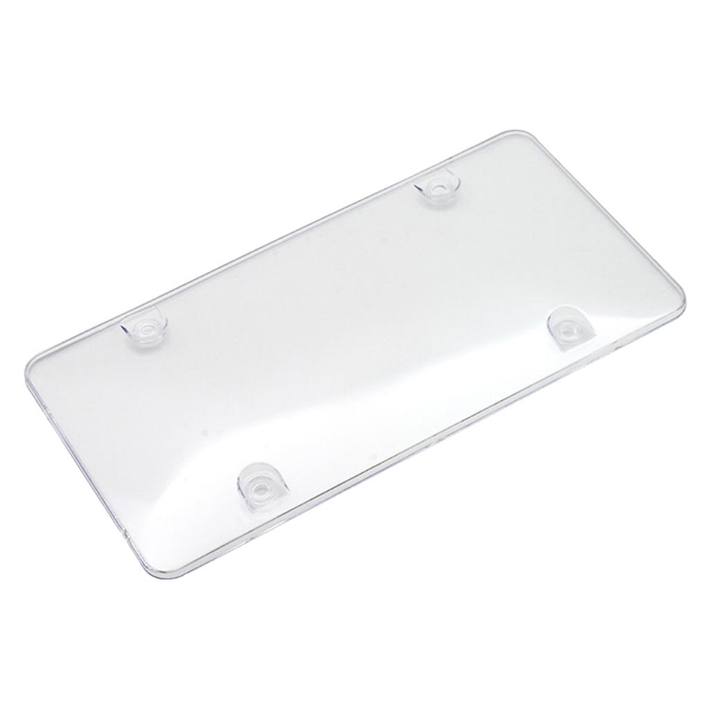 Tinted flat License Plate Cover Shield Tag Protector Frame for Car Auto