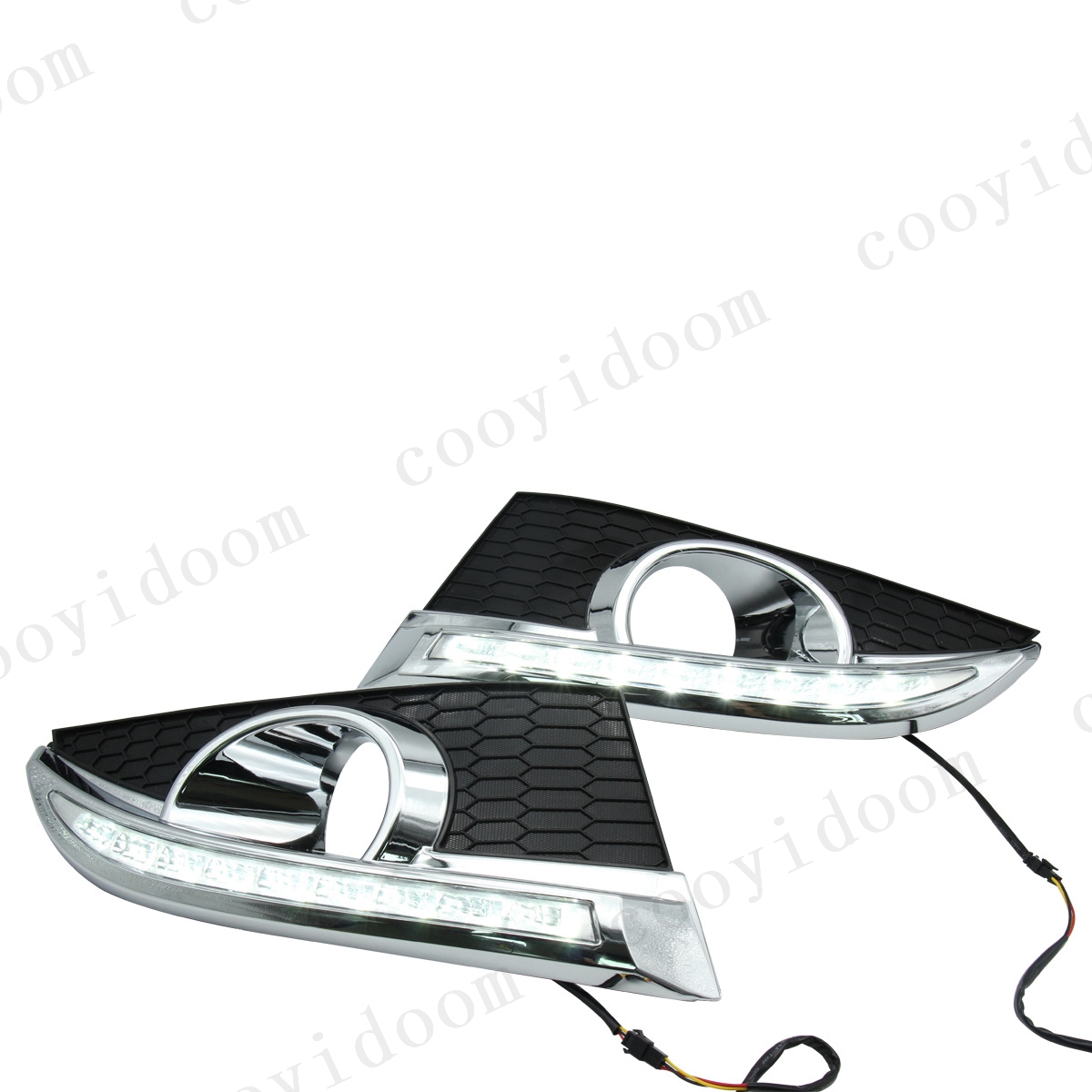 Car 12V LED DRL Daytime Running Lights with fog lamp hole For Chevrolet Captiva 2011 2012 2013 2014 2015 Turn Signal Relay