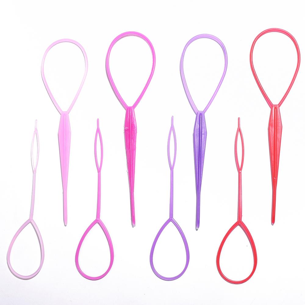 2Pcs/4Pcs Hair Style Hair Styling Tools Hair Pin Disk For Women Girls Kids headband Fast Easy Ponytail Creator Hair Accessorie