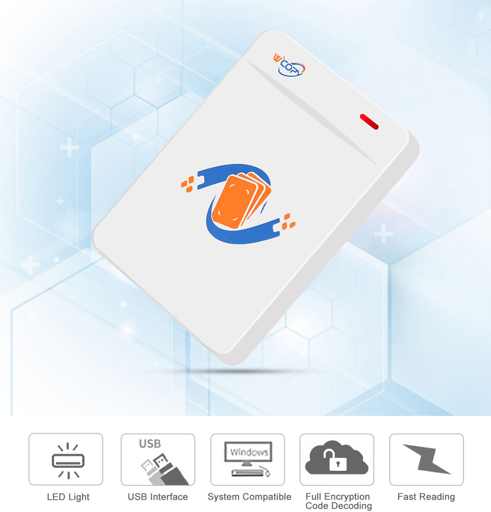 YiToo RFID Reader Writer Smart Card Duplicator Copier Encrypted Card Decoder Support NFC Ntag Phone Wristband 125KHz 13.56MHz