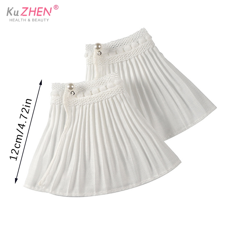 1Pcs/1Pair Manicure Photo Decorative Cuff Double-layer Mesh Horn Sleeve Nail Showing Posing Sleeve DIY Shooting Background Prop