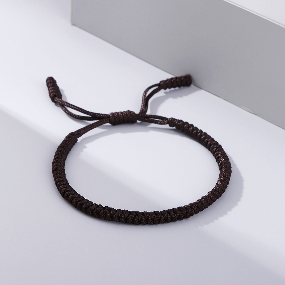 New Tibetan Buddhist Lucky Charm Bracelets & Bangles for Women Men Handmade Knot Original Rope Chain Friend Gift Buddha Bracelet