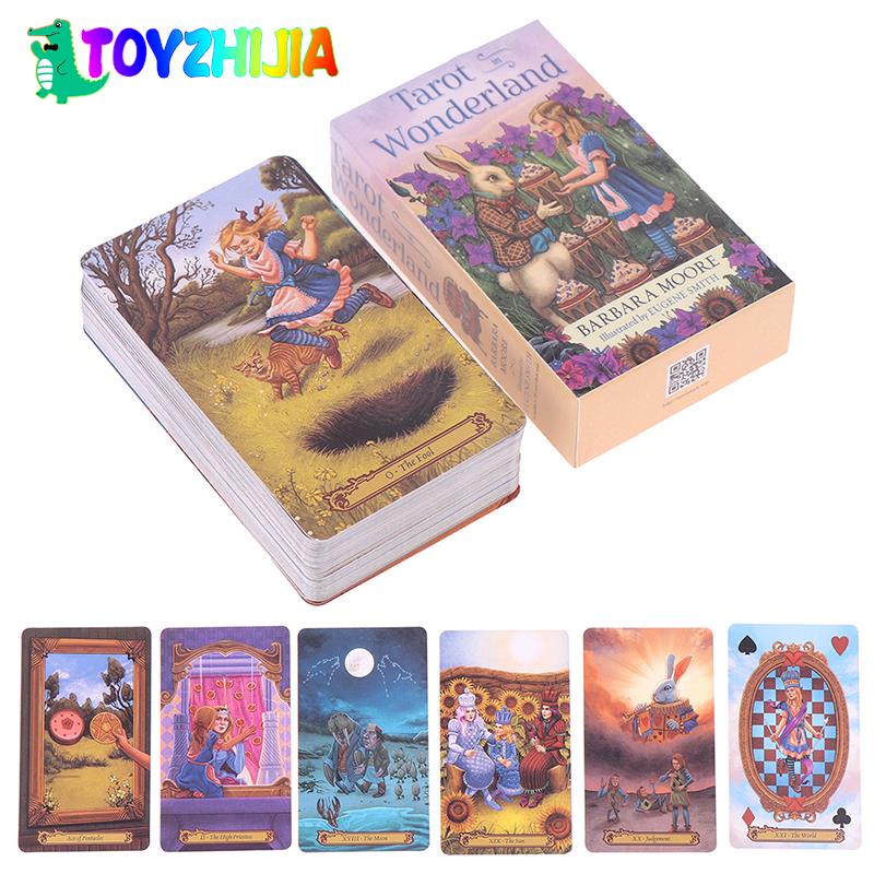 78pcs/Box Tarot In Wonderland Tarot Cards Deck Board Card Games Playing Cards Party Table Game Fortune-telling Oracle