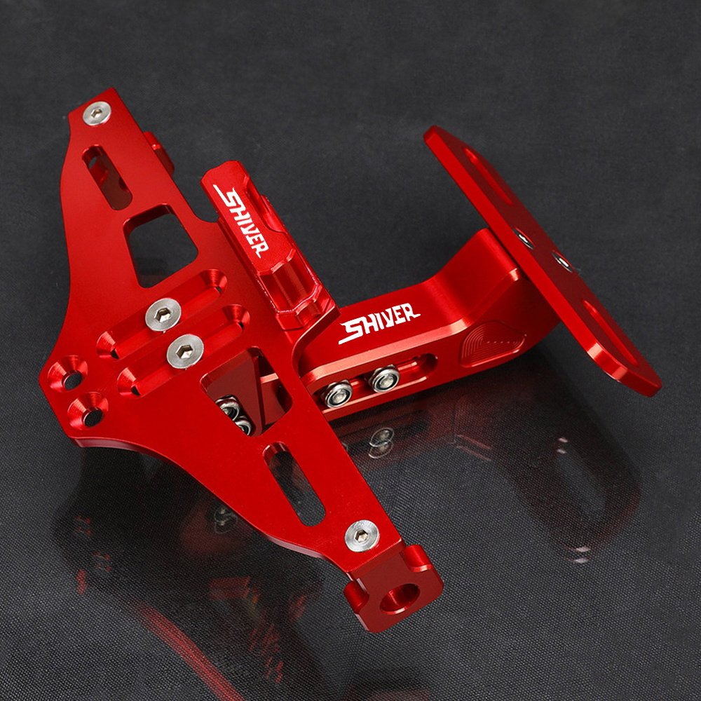 SHIVER 750 900 FOR Aprilia SHIVER 900 SHIVER750 SHIVER GT Adjustable with LED Light Motorcycle License Number Plate Holder Frame