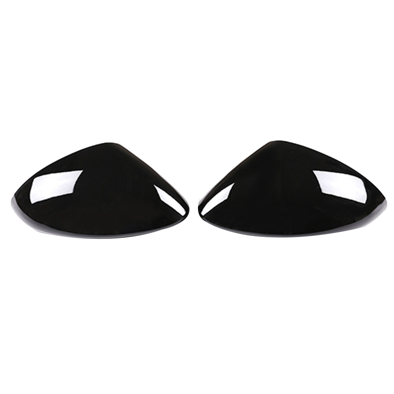 2 Pcs Glossy Black ABS For Alfa Romeo Stelvio 2017-2020 Rear View Mirror Cover Trim Car Accessories