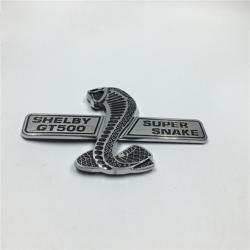 JDM Style Funny Car Stickers and Decals Super Snake Cobra Wall Plaque Emblem Badge Wings Sticker For Ford Mustang Shelby GT500